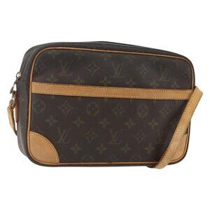 Authentic LOUIS VUITTON Monogram Trocadero 27 Shoulder Bag M51274 LV
